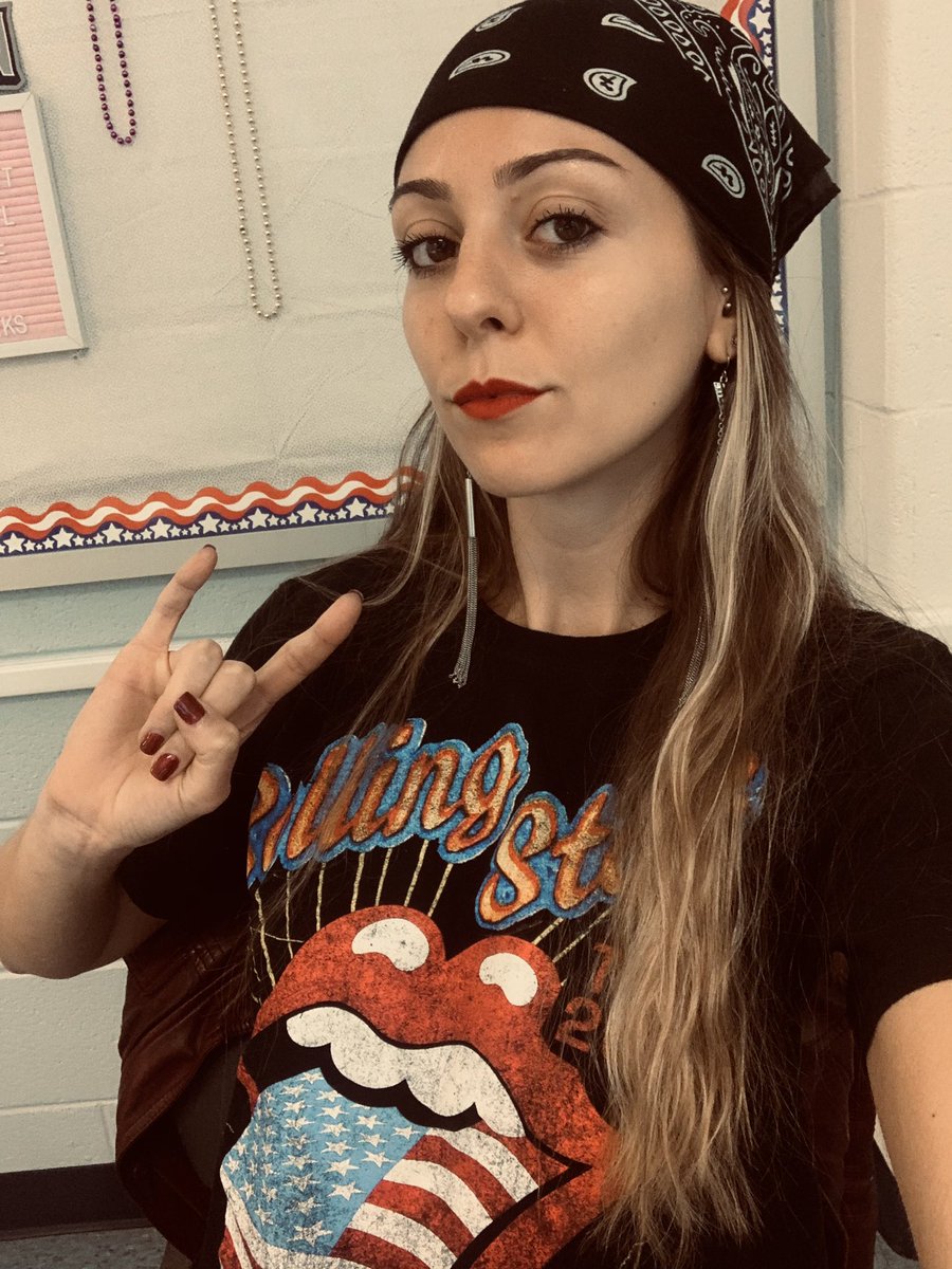Biker vs surfer day. I love homecoming week - even if it’s virtual! 🤘🏼 #rocknroll #hoco2020 #gosharks <a href="/colganhs/">Colgan High School</a> <a href="/CCHSClass2022/">Colgan Class of 2022🦈</a> <a href="/colgan_sca/">Colgan SCA</a>