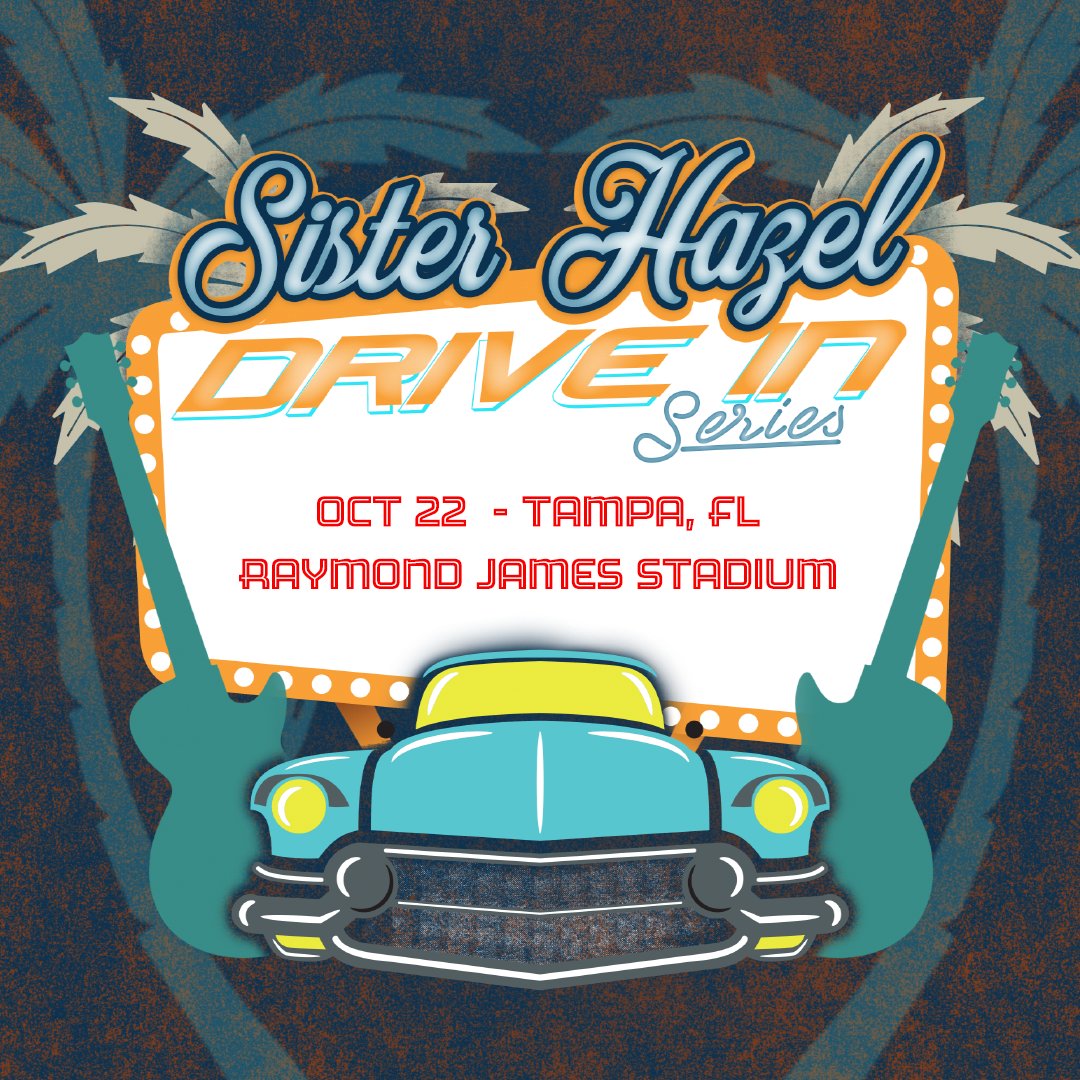 SisterHazelBand's tweet photo. We can't wait to see you tonight Tampa at @RJStadium ! #Florida #Tampa #DriveInSeries https://t.co/V1E0lXmgCB