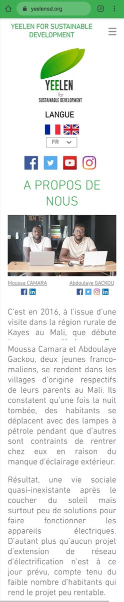 YeelenSD's tweet photo. Bonjour à tous,
nous vous invitons à visiter notre site internet afin de prendre connaissance de nos projets à venir.

Lien vers notre site :
https://t.co/KPB96ZgBop

#afrique #sustainable #development #formation #social #impact #environement #durable #journaliste #journal https://t.co/BCaRAnzwAW