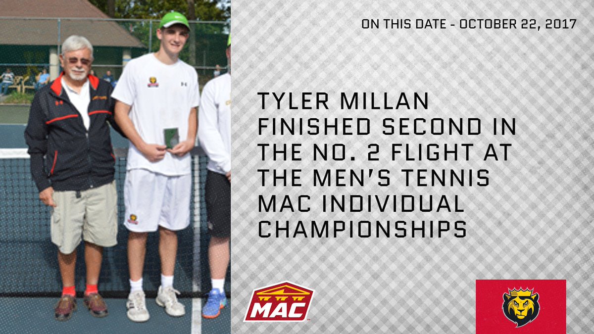 King's College Monarchs (@kingsmonarchs) on Twitter photo ON THIS DATE | Tyler Millan finished second in the No. 2 singles flight for <a href="/KC_10s/">King's College Tennis</a> at #MACchamps in 2017! Look back at how he won his semifinal in straight sets before dropping a close hard-fought battle to the top seed in the final kingscollegeathletics.com/news/2017/10/2⦠ON THIS DATE | Tyler Millan finished second in the No. 2 singles flight for <a href="/KC_10s/">King's College Tennis</a> at #MACchamps in 2017! Look back at how he won his semifinal in straight sets before dropping a close hard-fought battle to the top seed in the final kingscollegeathletics.com/news/2017/10/2ā¦