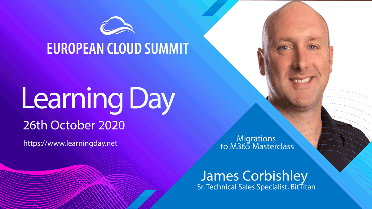 euaicloudsummit's tweet photo. Learn everything about migration to #Microsoft365: fundamentals, migrating workloads, migrations in the Enterprise Space, #Teams migrations, and much more! 
Our hosts come from the @BitTitan, James Corbishley, Antonio Vargas, James Clifford, and Mauro Rita.
#CommunityRocks https://t.co/UKGCPUYyfw