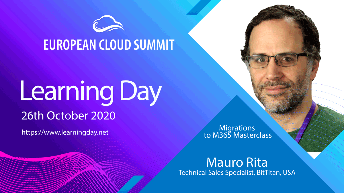 euaicloudsummit's tweet photo. Learn everything about migration to #Microsoft365: fundamentals, migrating workloads, migrations in the Enterprise Space, #Teams migrations, and much more! 
Our hosts come from the @BitTitan, James Corbishley, Antonio Vargas, James Clifford, and Mauro Rita.
#CommunityRocks https://t.co/UKGCPUYyfw