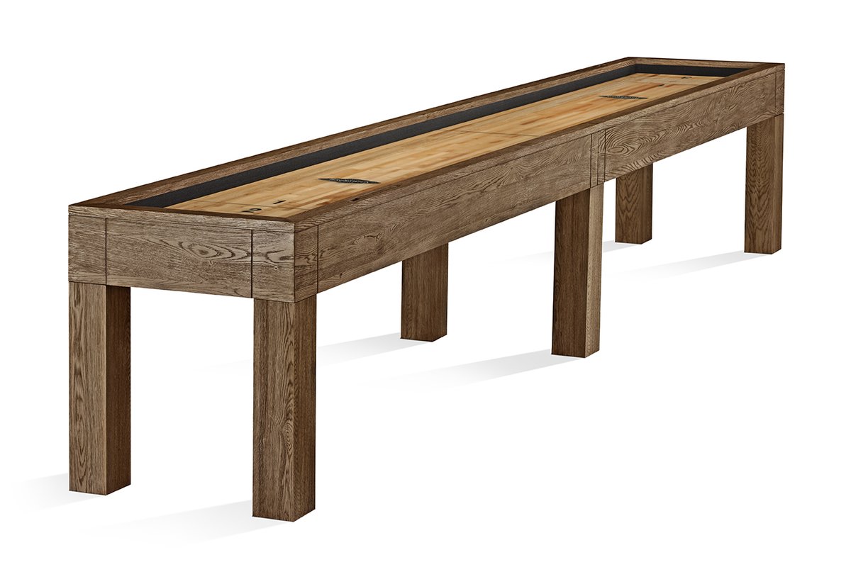 The Sanibel shuffleboard table features a modern design with ultra clean lines and minimalist aesthetic- a perfect match to the best-selling Sanibel Billiards Table. Please visit your local Brunswick Authorized retailer for more information!