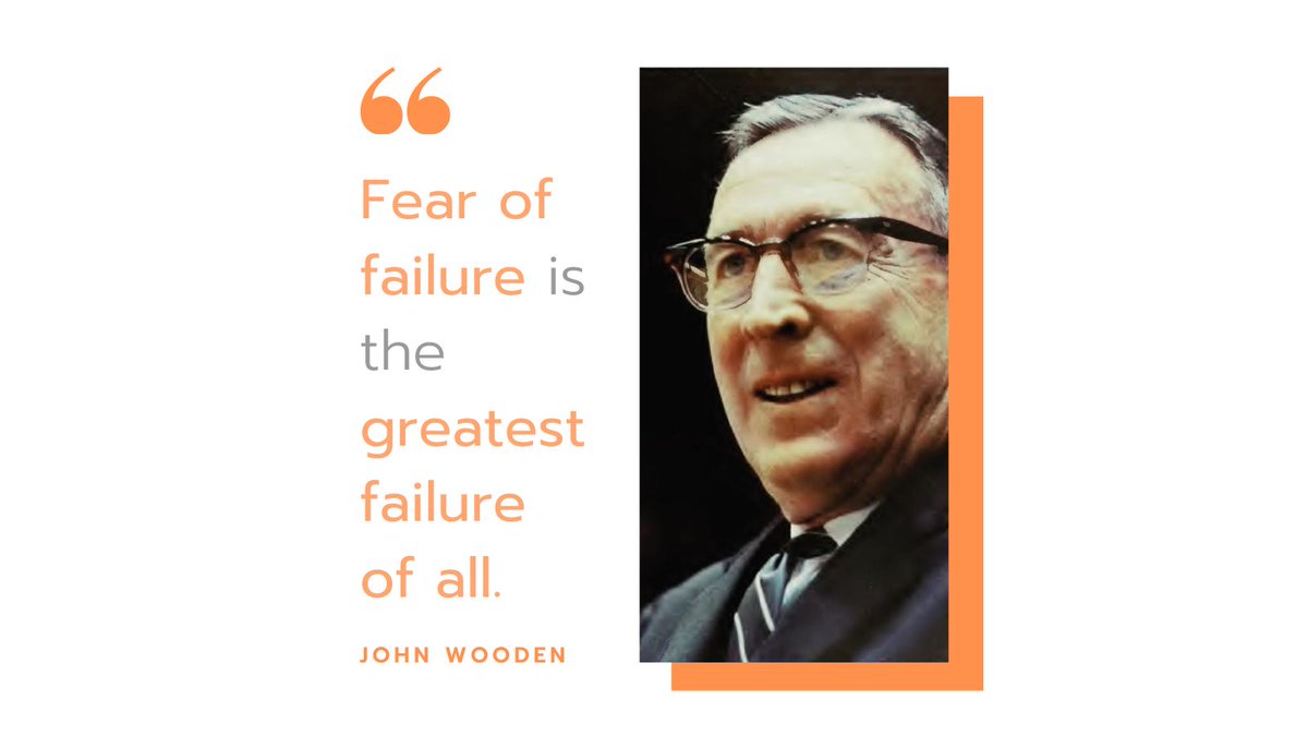 jarvischris's tweet image. Concise, legendary quote from none other than 11x College Basketball National Champion Coach, John Wooden! 💥🏀

If this quote, doesn’t shake you - I don’t know what will! Stop fearing failure!

#failureisalesson #takerisks #risktaker #trustyourself #visionchanger @UCLAMBB