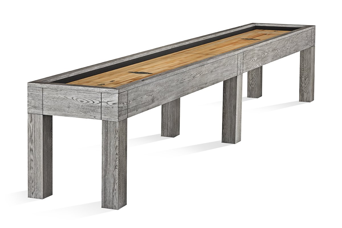 The Sanibel shuffleboard table features a modern design with ultra clean lines and minimalist aesthetic- a perfect match to the best-selling Sanibel Billiards Table. Please visit your local Brunswick Billiards authorized retailer for more details!