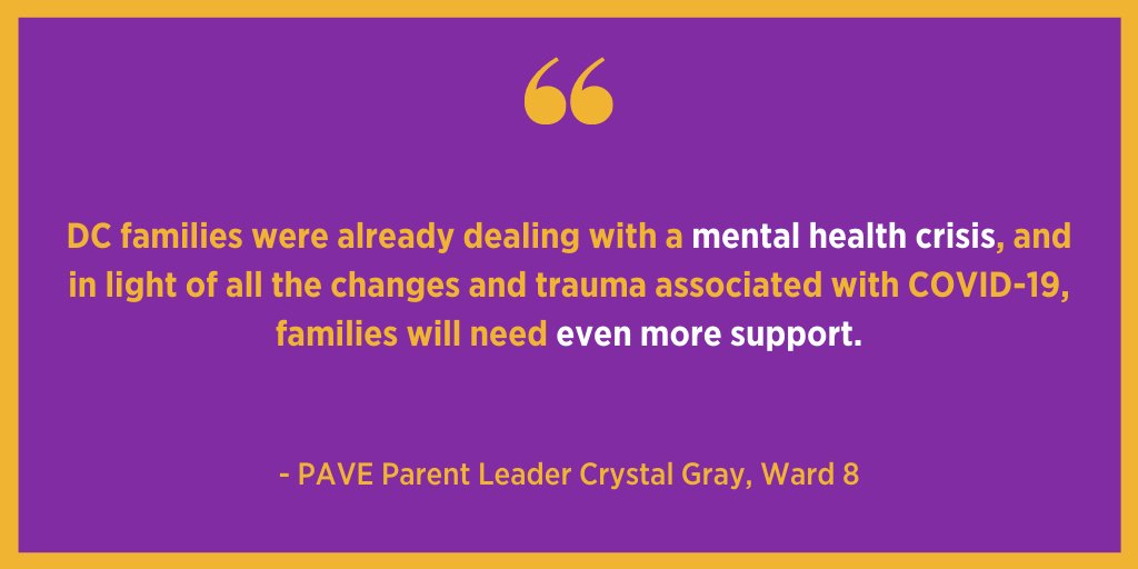 1 in 5 children aged 3-17 in the District have experienced a mental disorder. We must continue to ensure any child facing mental illness has access to vital, quality services from CBOs. @cmdgrosso: #NoCutsToKidsBehavHealth #TeamSBMH