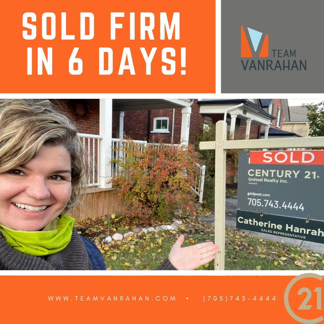 TeamvanRahan's tweet photo. Another #happy #TeamvanRahan client! 🎉
#soldfirm in just 6 days with multiple offers!
If you are curious about the value of your #home send us a message or call 705-933-6218
https://t.co/KuG1nXx6R3
#century21united #sold #realestate https://t.co/rfl3zA33OQ