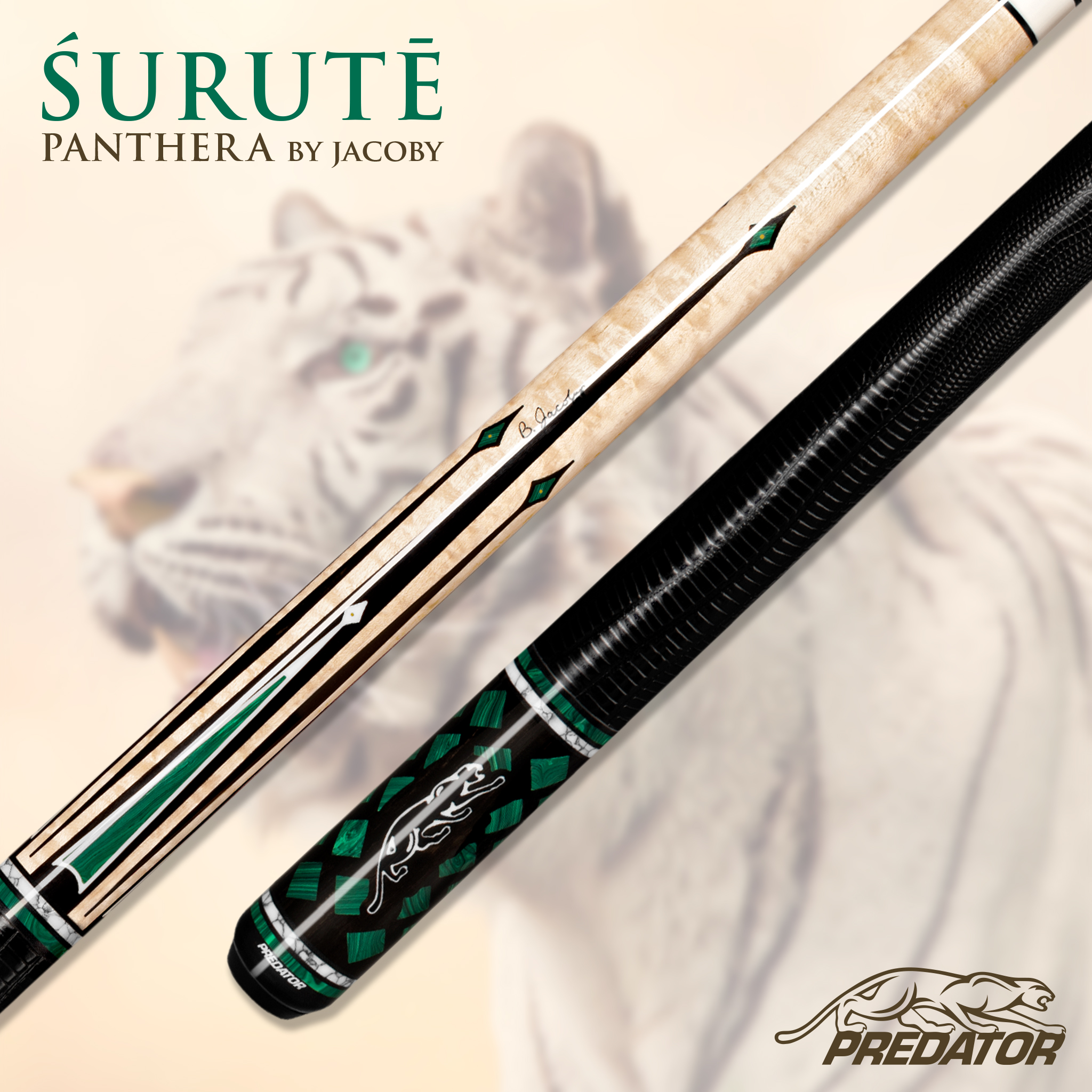 ビリヤードPredator & Jacobyキュー Panthera 6-2 PREDATOR PANTHERA 6-2