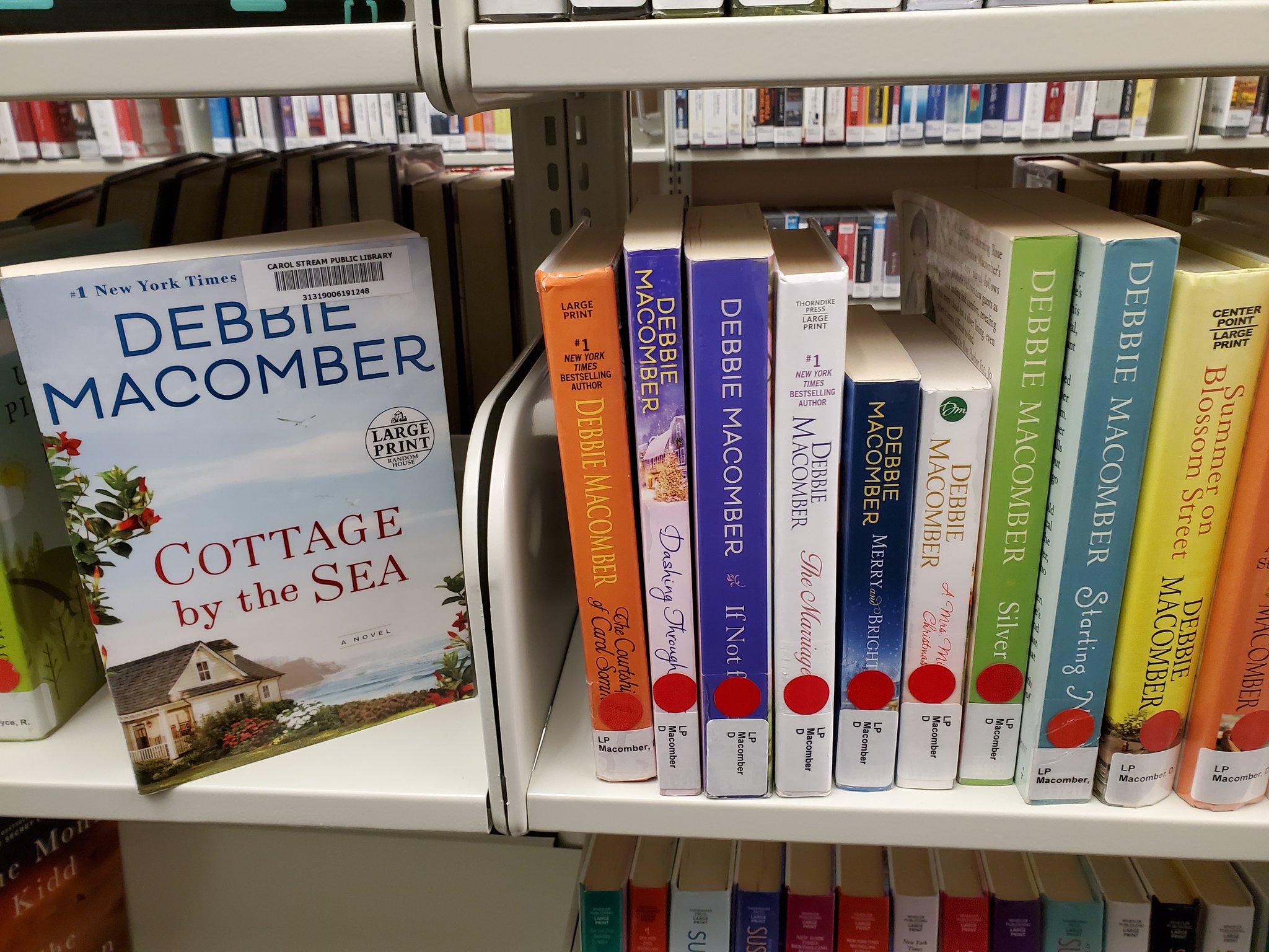 Happy birthday to Debbie Macomber.  A popular author at our library (and likely at others as well). 