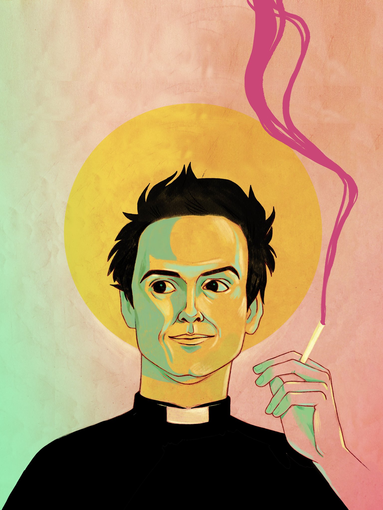 I\m late but happy birthday to the one and only hot priest, Andrew Scott 