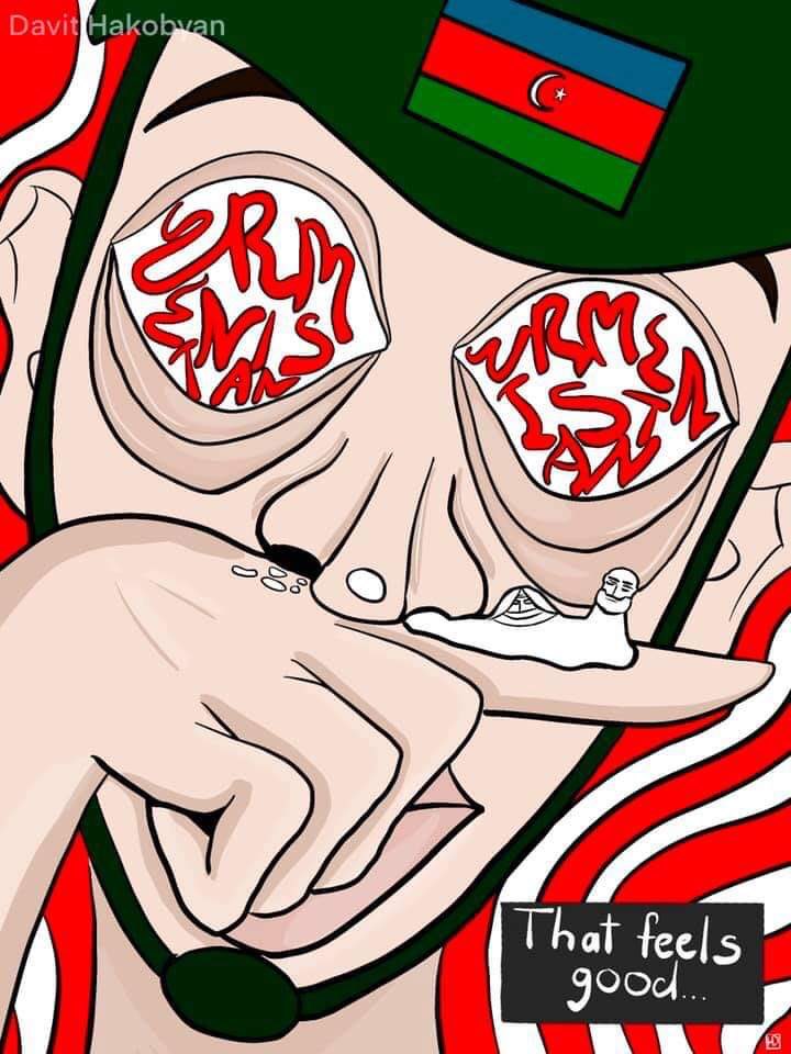 Other than Azerbaijan hiring terrorists to fight against Armenians, the soldiers are also drugged, which is a war crime in terms of international law. As a matter of fact, syringes were found in the pockets of dead Azerbaijani servicemen left in Artsakh’s territory.
 #StopAliyev