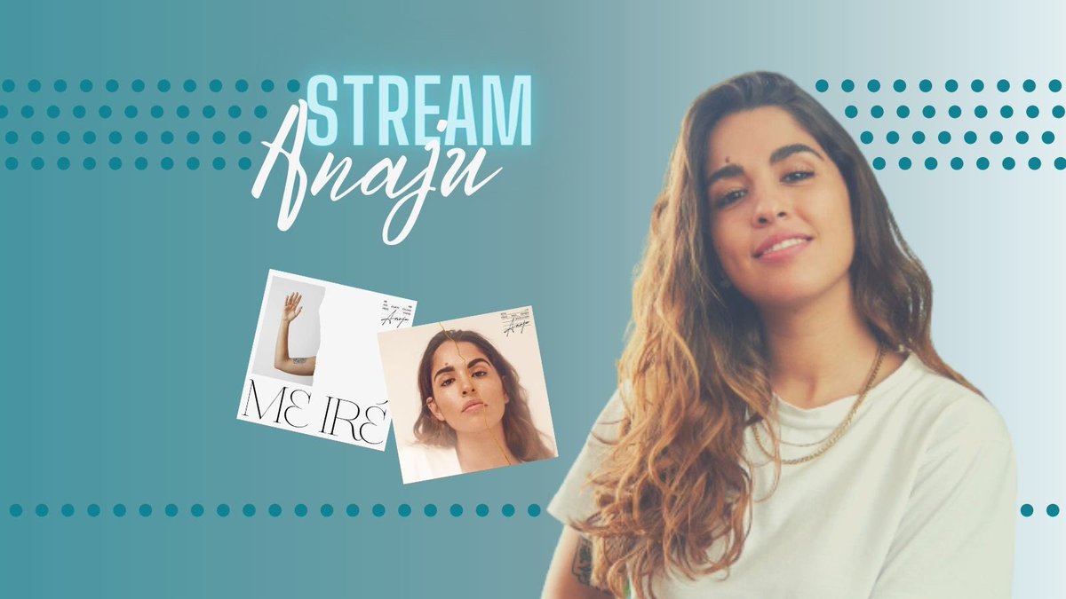 ClubFanAnaju's tweet photo. ✨ ¡#SPAnaju22Oct! Continuamos con las stream diarias para promocionar la música de ANAJU con sus dos singles #MeIré y #Rota 

🗓 Jueves, 22 de Octubre 
⏰ 21:00h. Esp 
📱 Spotify y YouTube 

¿Quién se apunta? 👀 https://t.co/f0pQUdZFa2