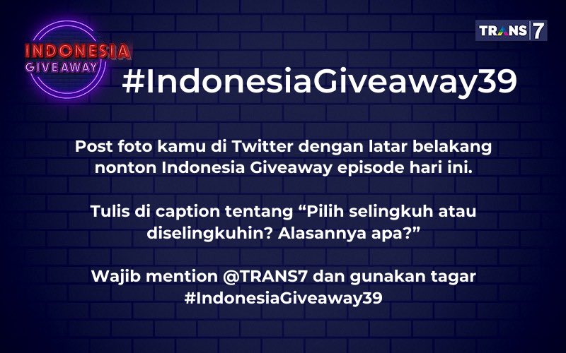 Ada 5 pemenang yang mendapatkan 500ribu Rupiah! Mari Bosque! 
#IndonesiaGiveaway39