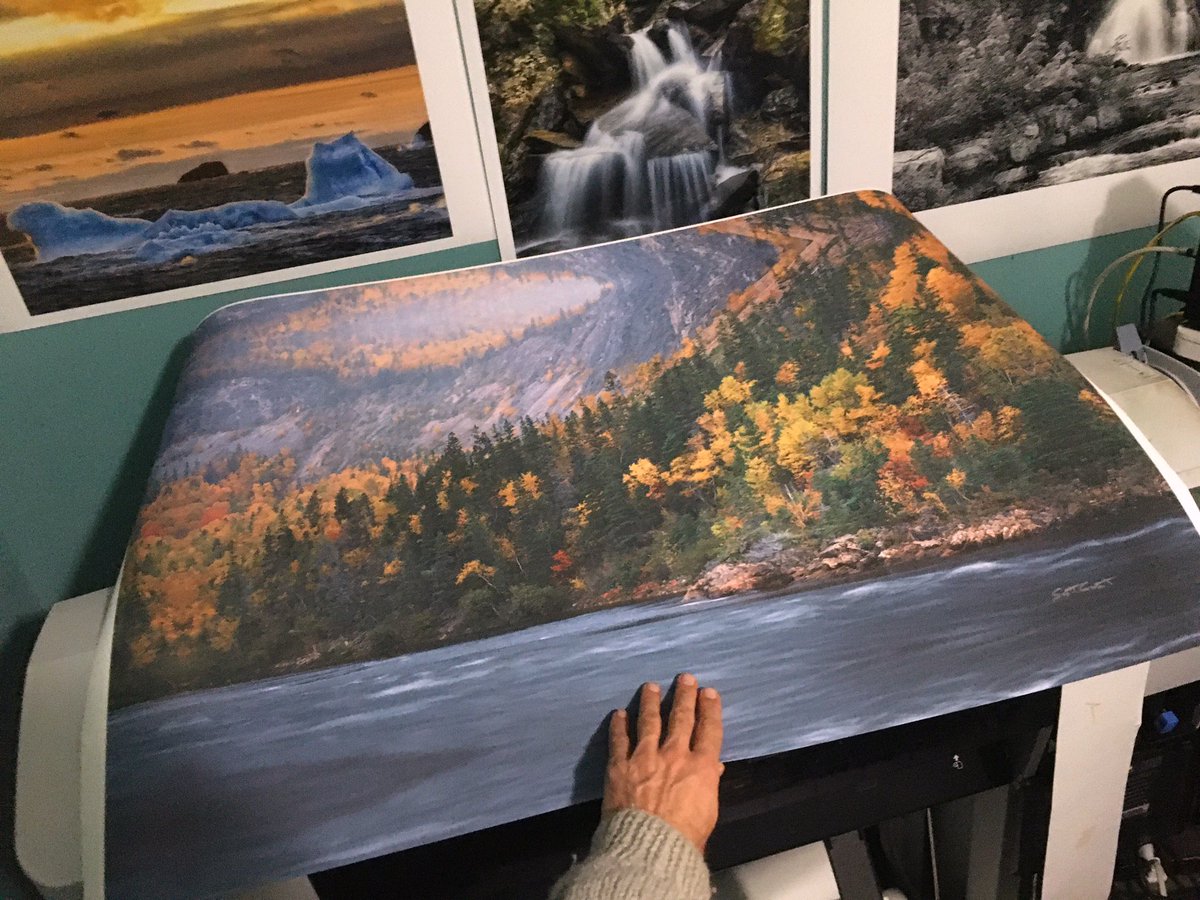 Three foot canvas for a client of the colours on the Humber River!