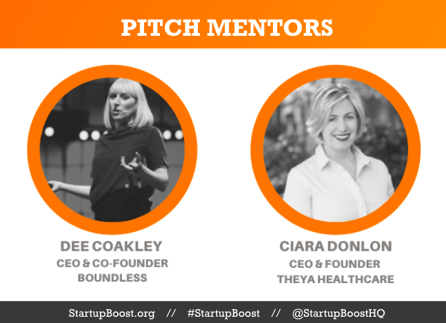 SuzMargo's tweet photo. It's nearly time for our #StartupBoostIRL Pitch Workshop 

Delighted to share that our amazing pitch mentors @DeeCoakley, co-founder @boundless_HQ, &amp; Ciara Donlon, founder @TheyaHealthcare, will be providing our Autumn 2020 startups with expert advice tonight

#pitchcoaching https://t.co/j9KVuFr3dY