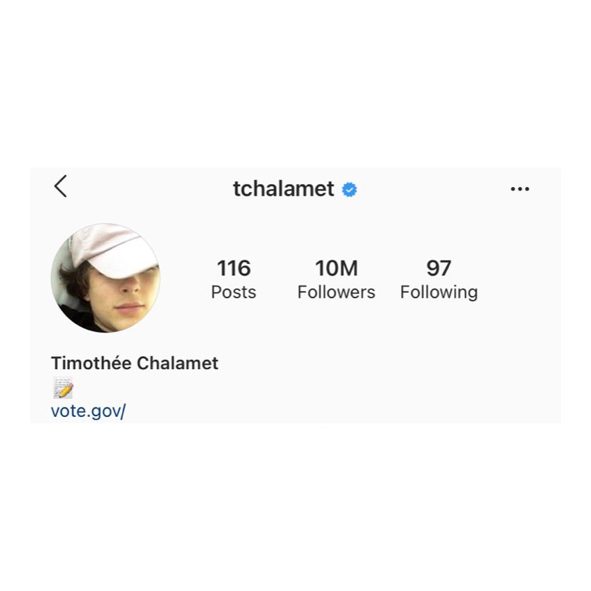 ทิโมธี ชาลาเมต์ มียอดผู้ติดตามในอินสตาแกรมถึง 10 ล้านแล้ว!

เห้อ คุณเขาดังใหญ่แล้วตอนนี้ 🥺✨💕