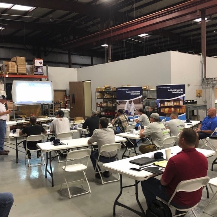 NCFI's tweet image. #TBT TerraThane training school with our industry partners Akurate Dynamics. #NCFI #AkurateDynamics #TeamTerraThane #houstontx #geotechnical #concreterepair #polyjack #soilstabilization #madintheusa