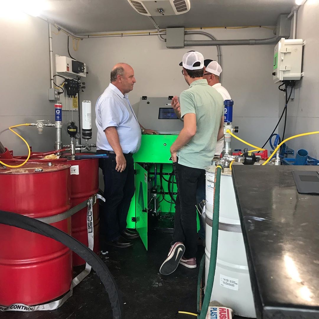 NCFI's tweet image. #TBT TerraThane training school with our industry partners Akurate Dynamics. #NCFI #AkurateDynamics #TeamTerraThane #houstontx #geotechnical #concreterepair #polyjack #soilstabilization #madintheusa