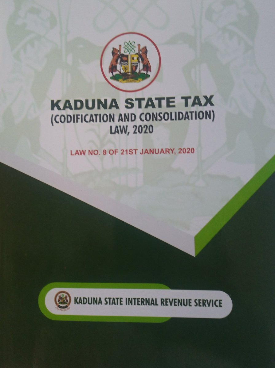 kadirsgovng's tweet photo. TAX ADMINISTRATION IN KADUNA
The purpose of this law is to substitute the Tax Codification and Consolidation law, No. 16 of 2016 with the review of the rates, levies and taxes in the State and for matters incidental thereto.
#PAYYOURTAX. #TAX4SERVICE @zaydAbubakar @GovKaduna https://t.co/B7bwSKbxQK