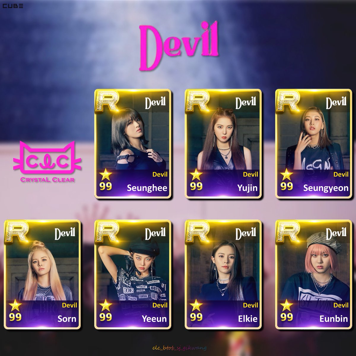 BTOBCLCSJGK's tweet photo. Superstar CLC R Cards Fan made💛💜💚
⚠️Don't Cut My Logo
#CLC #SEUNGHEE #Yujin #SEUNGYEON #SORN #YEEUN #Elkie #EUNBIN #Helicopter #CLC_HELICOPTER #Devil #CLC_Devil #ME #CLC_ME #NO #CLC_NO https://t.co/bQpYtlO3uc