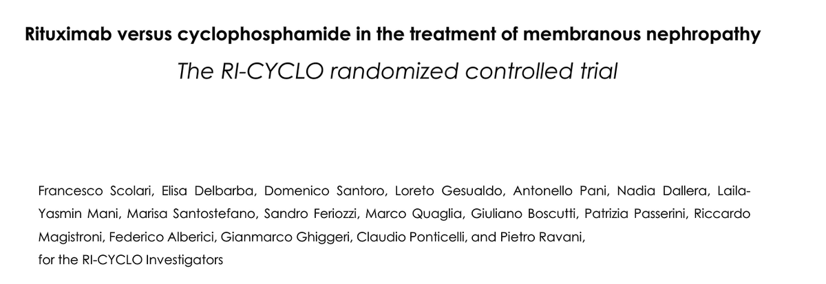 Next up The Ri-Cyclo trialVitamin R vs old and trusted cyclophosphamide in membranousWho will win?  #KidneyWk  #LBCT ePoster 17