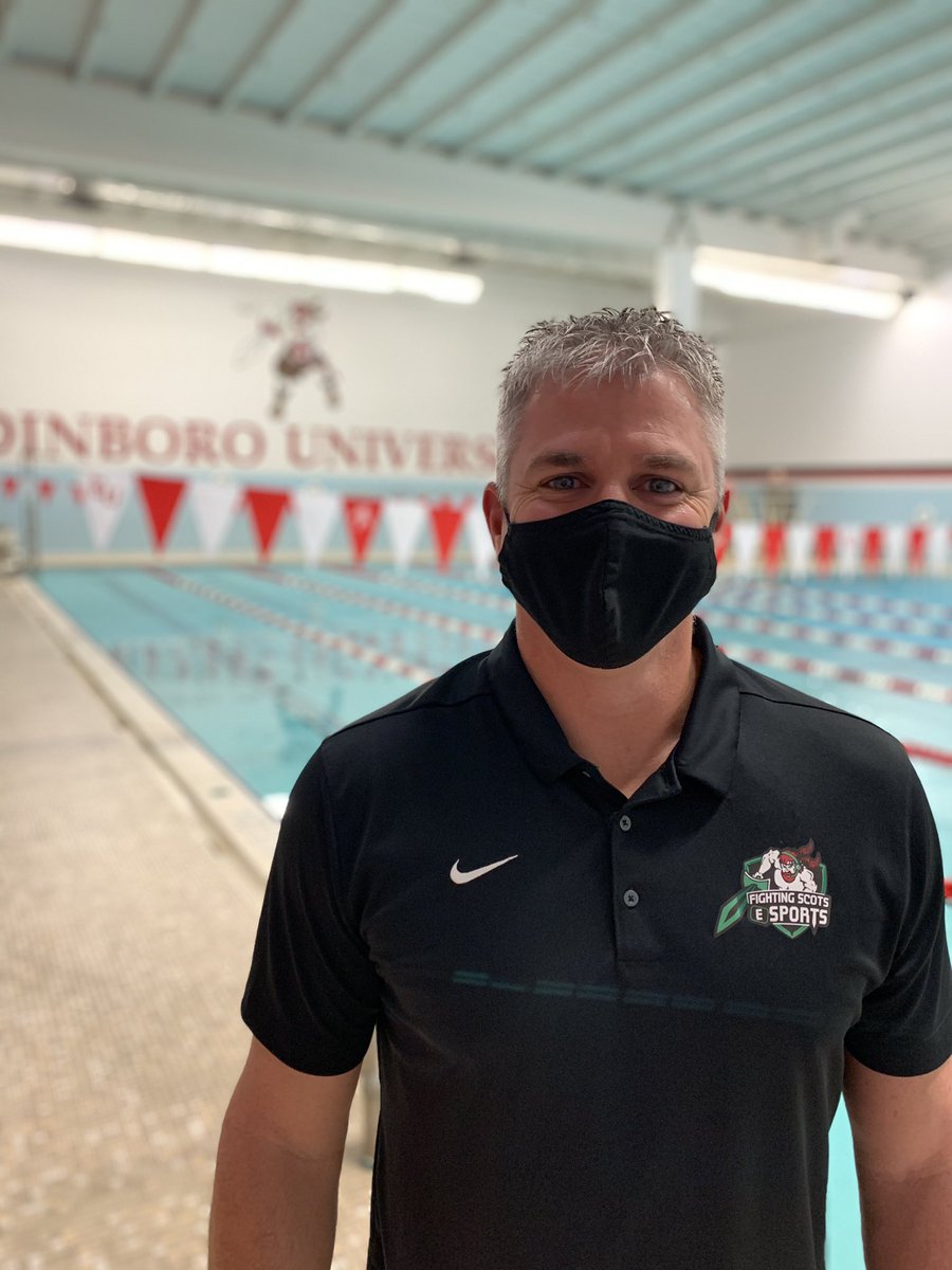 BoroAthletics's tweet photo. Why do you wear a mask? #iMaskUpFor “the health and safety of my student-athletes.” — Chris Rhodes, Edinboro swimming &amp; diving and eSports https://t.co/2cXMKNIUtq