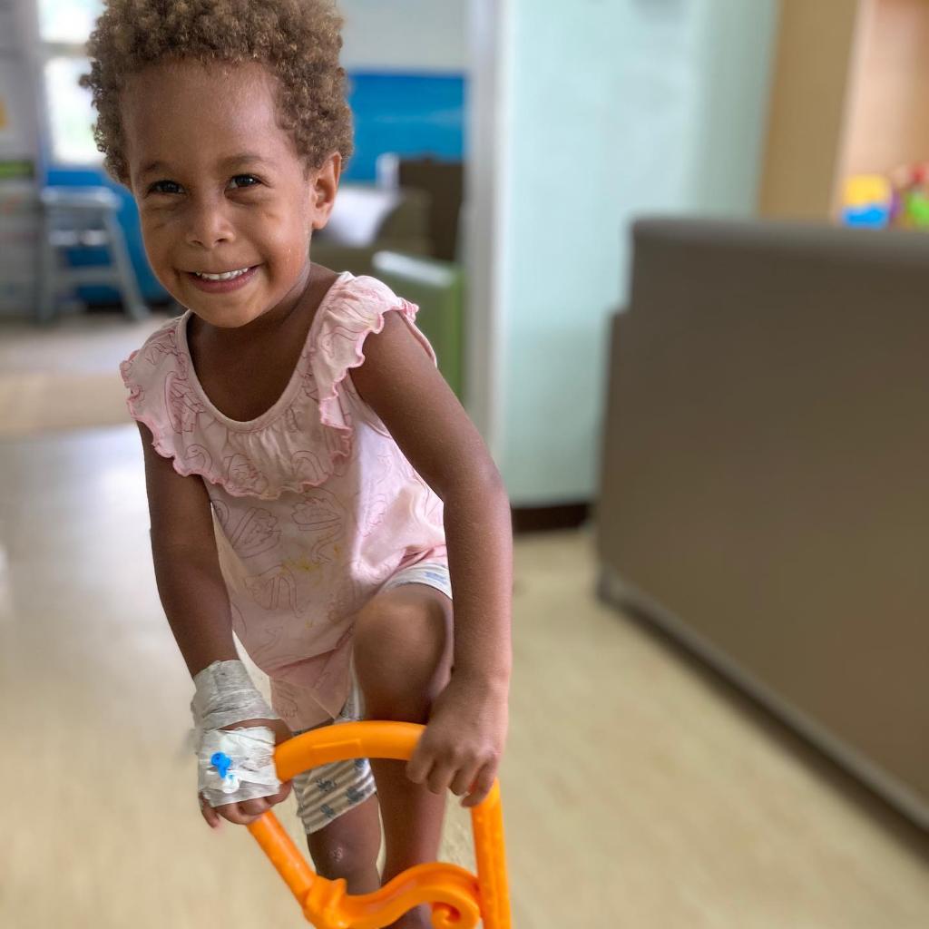 While staying at the Ronald McDonald Family Room (<a href="/RMHCFiji/">RMHC Fiji</a>), children like 3 year old Melika Davule forget they’re in the hospital! We're grateful to provide all the comforts of home within the hospital. 💙  

#KeepingFamiliesClose
