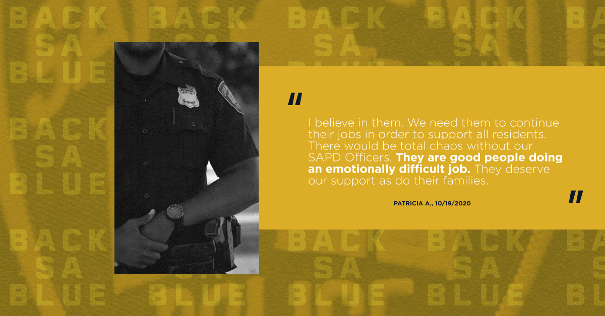 We appreciate our BSAB Champions! Tell us why YOU #BackSABlue!