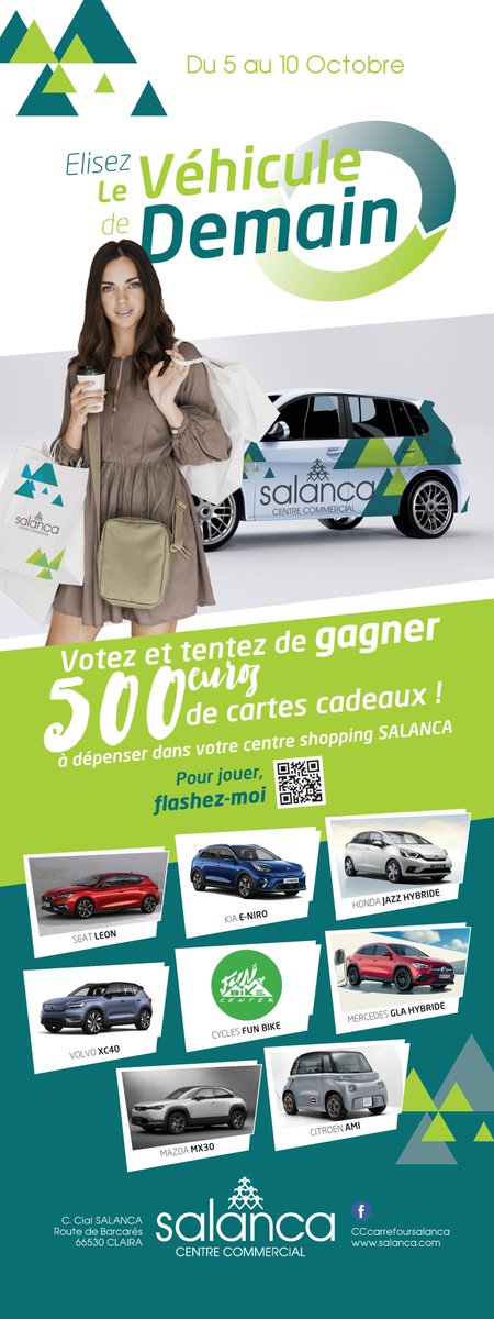 À l’occasion de l’élection de la voiture de demain au <a href="/CSalanca/">Centre Commercial Carrefour Salanca</a> , le nouveau Mercedes-Benz GLA 250 e EQ Power monte sur la première place du podium ! 🏅👏

#mercedesbenz #EQPower