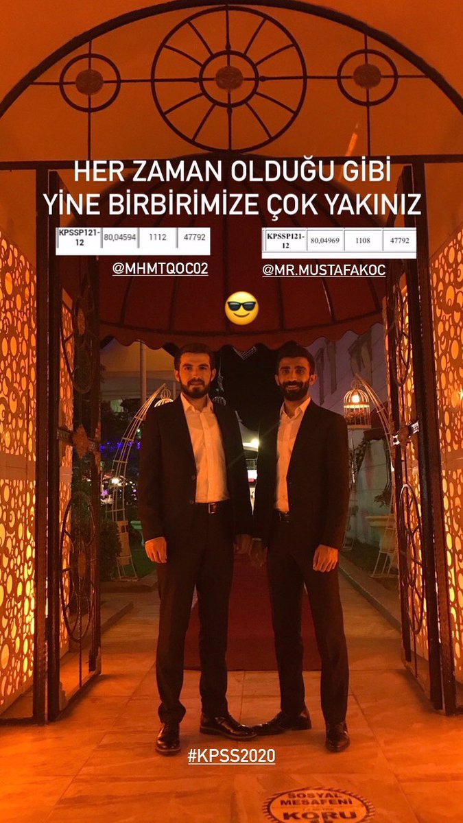 Biz başardık galiba 😊 <a href="/Mhmtqoc02/">Mehmet Koç</a> #kpss2020 #öabt2020