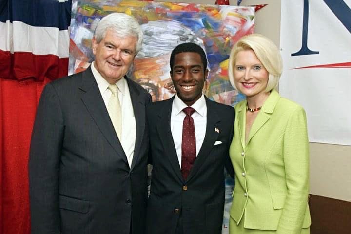 I can’t forget my brief time with Newt working on College Republican outreach. I was only 20 in this picture at a small gathering for Newt’s Birthday. I wrote in my journal that he was always the smartest guy in the room, and it was always clear.