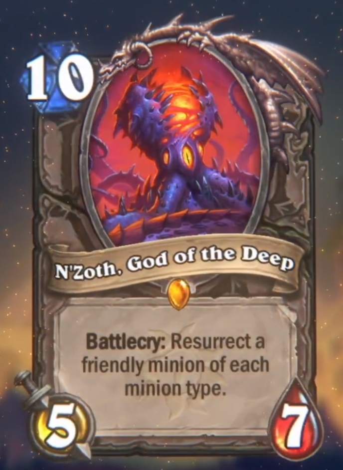Hs Top Decks On Twitter New Neutral Card From Darkmoon Faire N Zoth God Of The Deep Https T Co W7rufqsnwf