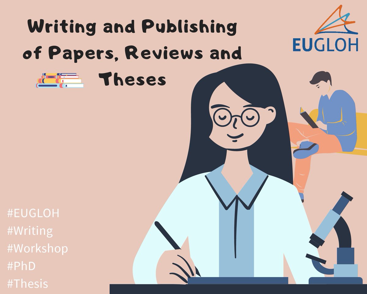👨‍💻 [#EUGLOH] Writing and Publishing of Papers, #Reviews & #Theses 📅 17&18/11 An interactive #workshop by @LMU_Muenchen gives assistance to EUGLOH #PhD students. The participants will be guided through the process of #scientific writing. Registration👉 bit.ly/3lUDoPU