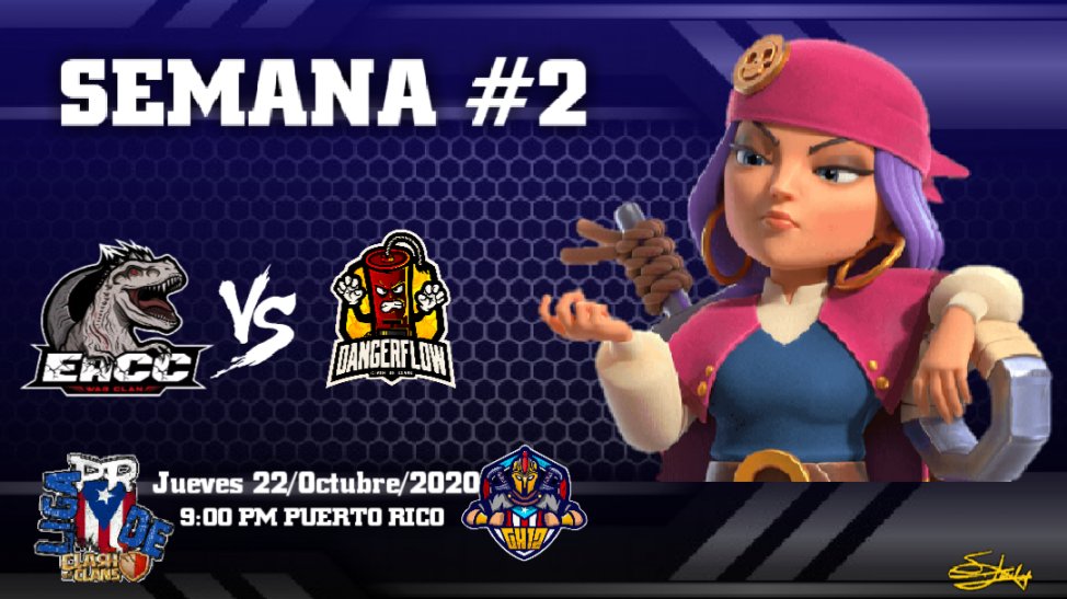 #Estanoche Seguimos con la Liga 🇵🇷 de Clash of Clans en la Division Head Hunter!!!

Sandav vs Dangerflow!!

En Vivo via Facebook Live con <a href="/GH12Gaming/">GH12</a> !! Dale like a la pagina de GH12 y share!!!

#apoyatuliga #lprcoc #ClashOfClans #competitivo

Arte por:<a href="/SelyLopez6/">Sely Lopez</a> follow her!