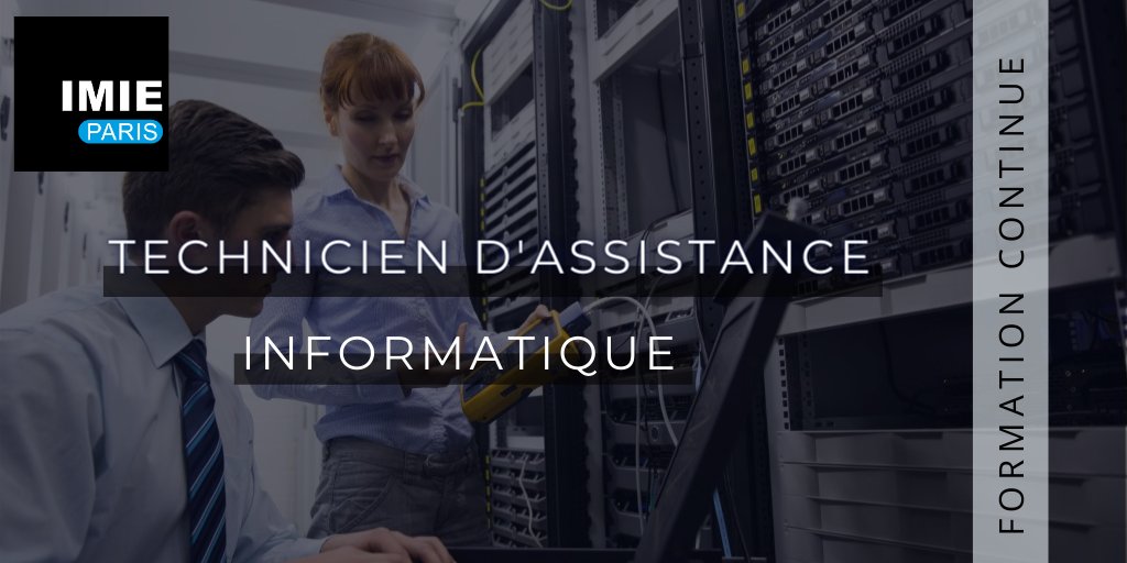 🚨 𝗩𝗲𝗻𝗲𝘇 𝗱𝗲́𝗰𝗼𝘂𝘃𝗿𝗶𝗿 𝗹𝗮 𝗳𝗼𝗿𝗺𝗮𝘁𝗶𝗼𝗻 𝗰𝗼𝗻𝘁𝗶𝗻𝘂𝗲 𝗧𝗔𝗜 𝗱'IMIE PARIS !
🌐 Technicien d'Assistance Informatique
📍 Levallois-Perret 
🗓  1 an
➡️ Pour en savoir plus : 
           👉 bit.ly/35kL47f
           📥 contact@imie-paris.fr