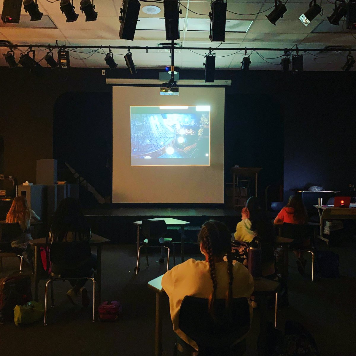 CMSColtsTheatre's tweet image. Our students watching the classic The Phantom of the Opera as part of their Musical Theatre unit. #CMS #CMScolts #CMStheatre #teamCMS