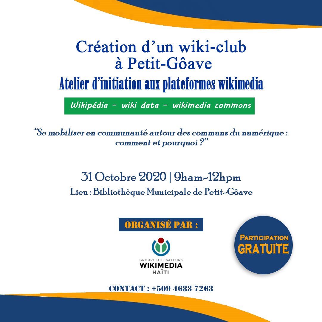 Wikimedia Haïti (User Group) tweet media