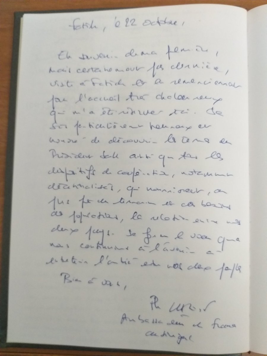 Première visite de l'ambassadeur à Fatick : "Particulièrement heureux et honoré de découvrir les terres du Président Sall ainsi que tous les dispositifs de coopération, notamment décentralisés, qui nourrissent, au plus du terrain et des besoins des populations, la relation 🇨🇵🇸🇳."