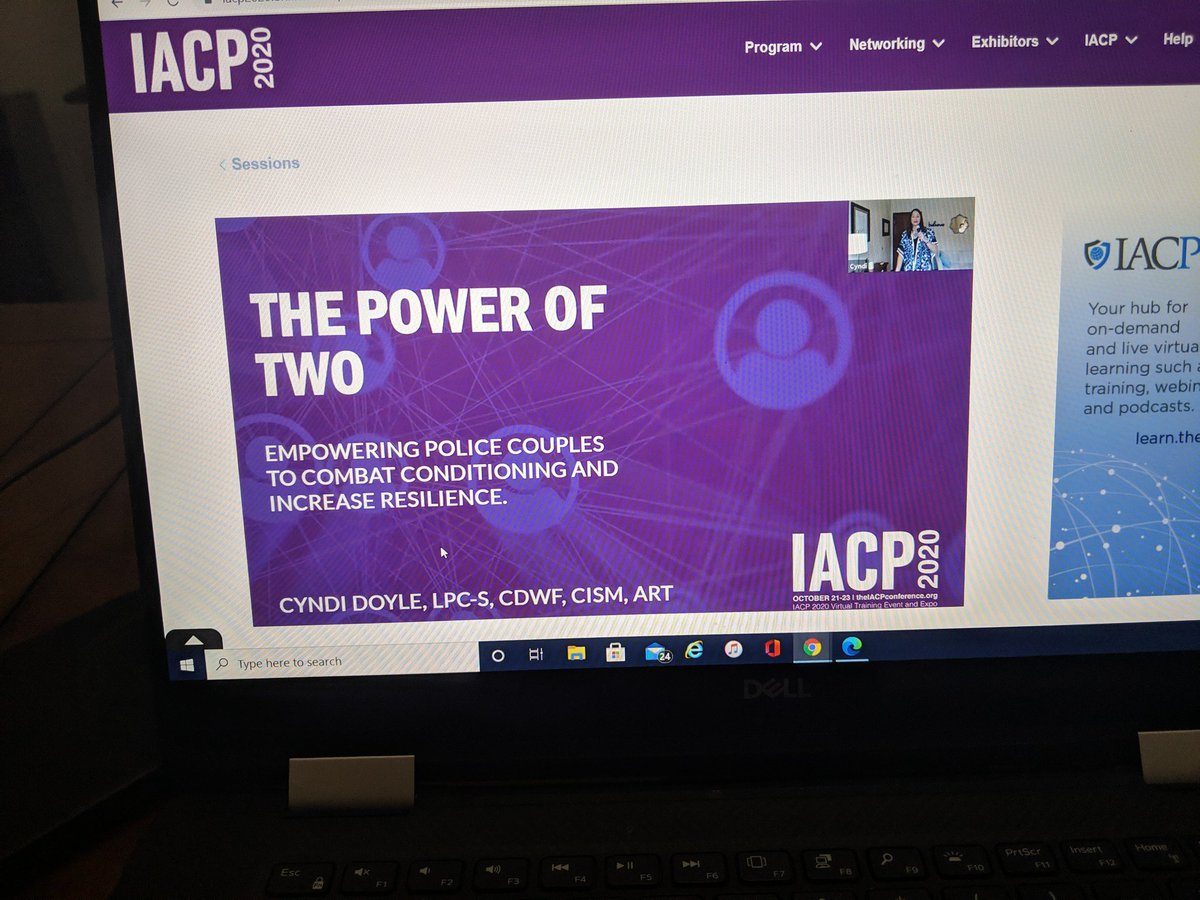 CathyBustos936's tweet photo. So excited to see our friend @cyndidlpc present at the @TheIACP conference.#IACP2020 #Code4couples https://t.co/6L7aRI2l2T