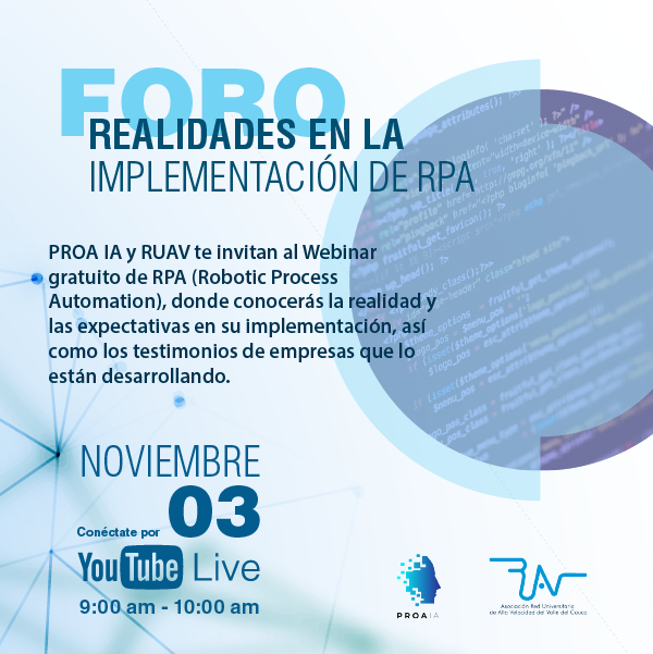 proaia's tweet photo. Realidades en la implementación de RPA. Más información https://t.co/GU1oo55kFK https://t.co/LjrLMuRXS7
