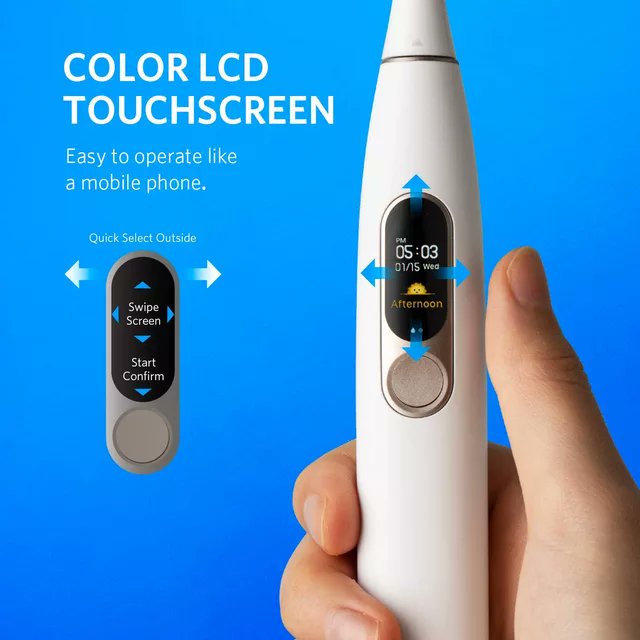 After all, there's already a few clones of that high end electronic toothbrush which has a screen, and what really is the difference between an electric toothbrush and a clitoral vibrator? The attachment on the business end.