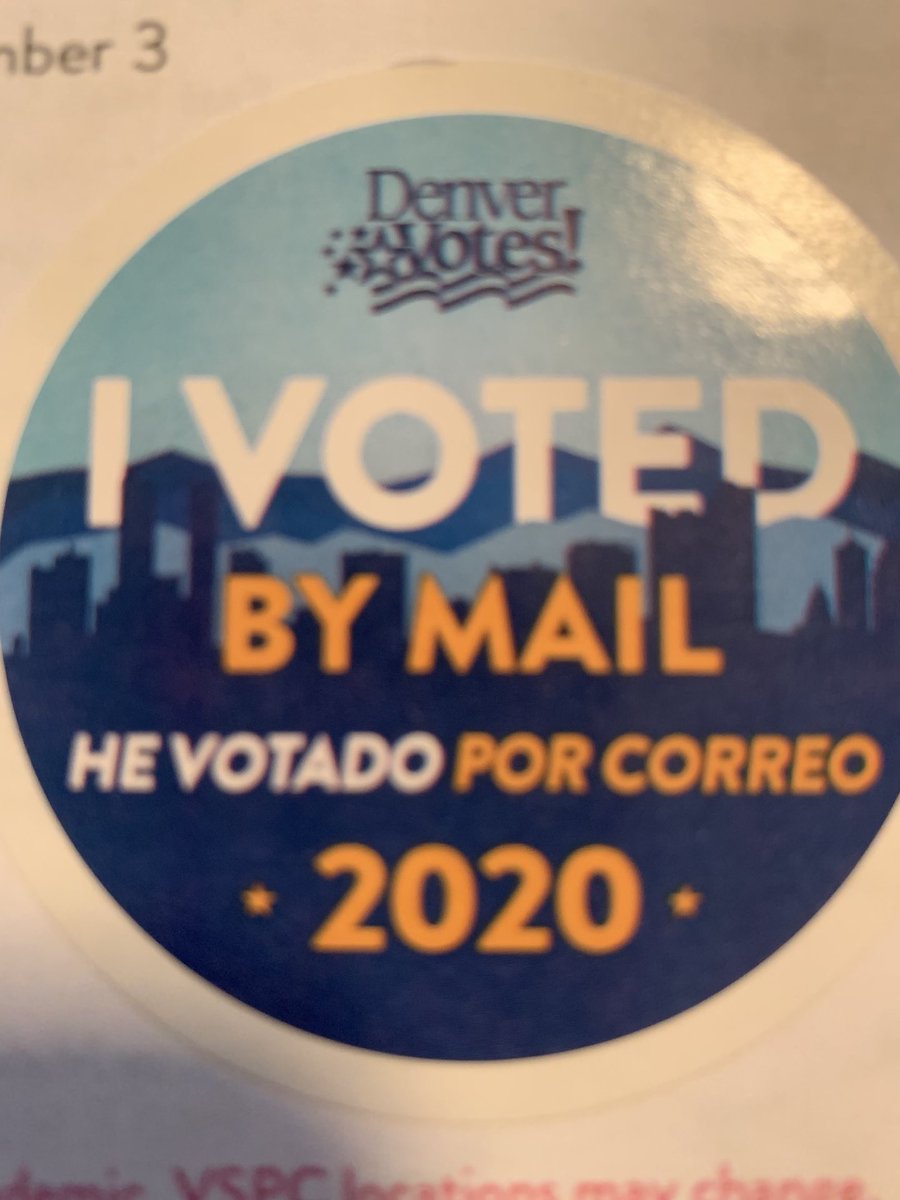 RReb4R's tweet photo. #VoteEarly.  So easy #Coloradodropoff even in the dark. https://t.co/ZbTBfuhbXq