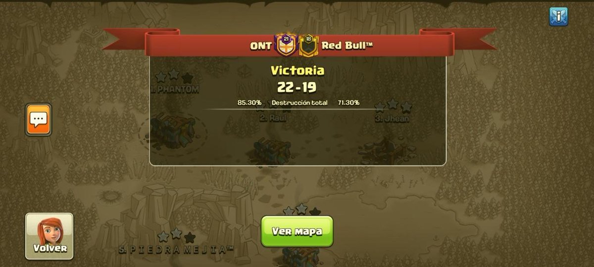 Resultados de la noche 22-Oct-2020

Latinos Pro (2-0)  21 Puerto Rico Clan (0-2) 19 Traido a ustedes por <a href="/ragnarprcoc/">Ragnar</a> Follow y share!!!

ONT (2-0) 22 Red Bull (0-2) 19 Traido a ustedes por <a href="/GH12Gaming/">GH12</a> Follow y share!!!

#apoyatuliga #lprcoc #competitvo #ClashOfClans