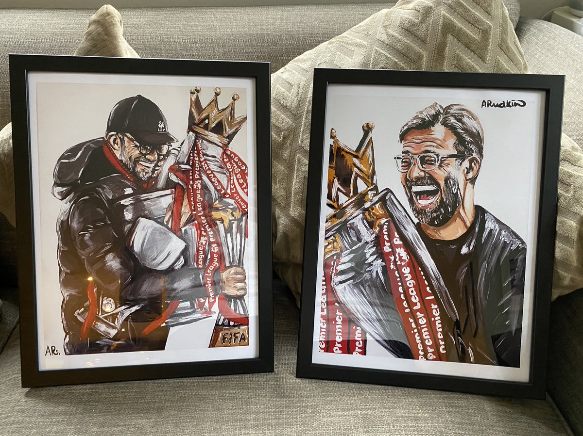 2 FRAMED KLOPP A3 PRINTS GIVEAWAY‼️🏆 • Follow me • Retweet this tweet • Comment when done • Follow on Instagram @artbyabigailr for an extra entry‼️ Giveaway winner will be announced next Friday❤️ Open worldwide 🌎