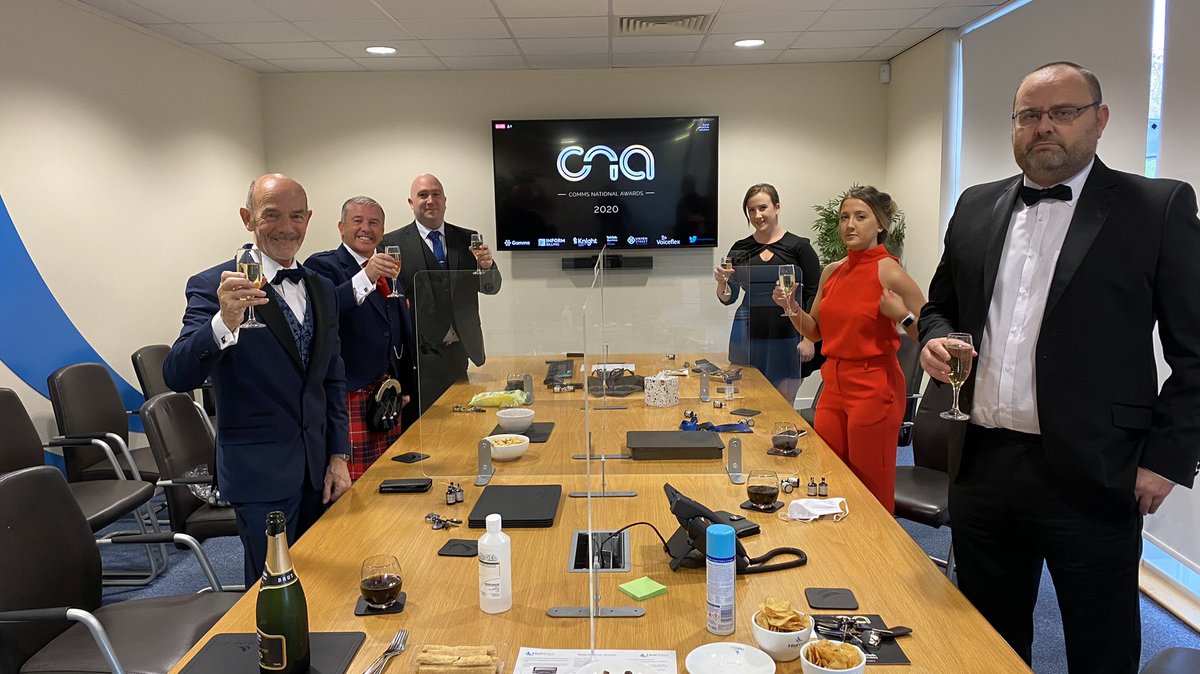 DavidJSiegel's tweet image. Team @HighNetTelecoms ready for #CNAwards2020 and socially distanced to boot
