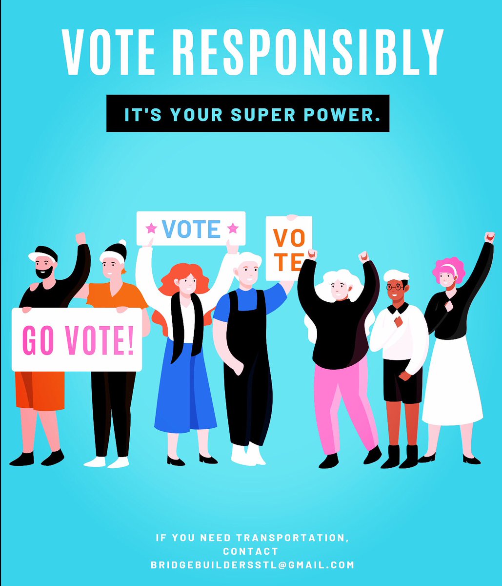 bridge_stl's tweet photo. The Countdown is on. With just under two weeks left we are 12 days away from Election Day. Do you have a plan to vote yet? If you or anyone you know in the Saint Louis area needs transportation, please let us know. https://t.co/Ygx1bJTElZ