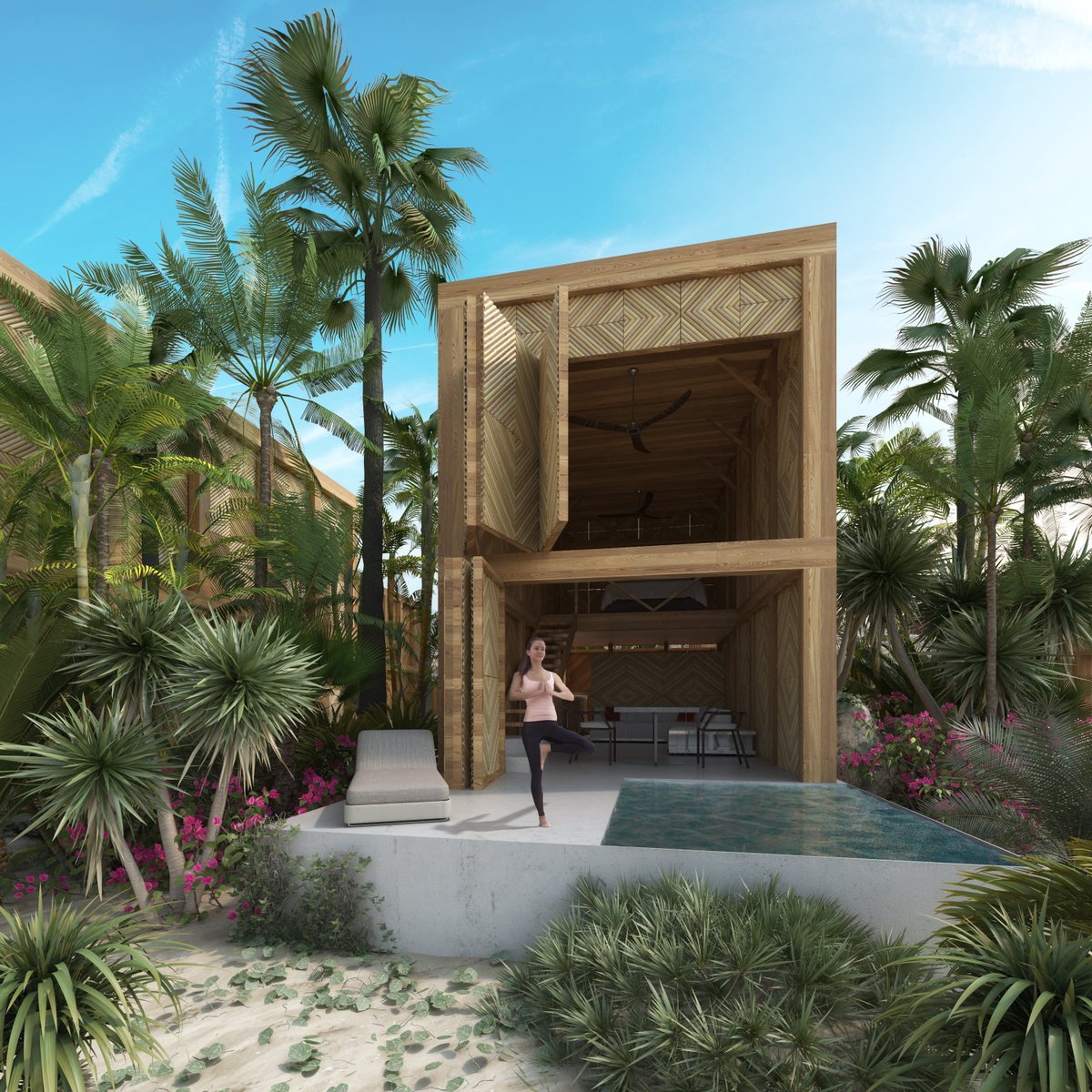 RendersOPEN's tweet image. Morning Yoga flow, exterior render, Bamboo + Nature.

#architecturalrenders #virtualtours #interactivearchitecture #3D #360view #renderinmotion

@ArchitecturalRendersOPEN

Architectural Renders / Virtual Tours / Render in Motion / 360View / 3D