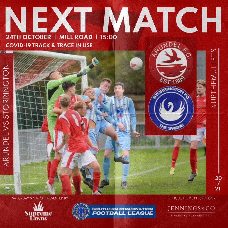 ArundelOfficial's tweet photo. 👀Looking for a big 3 points on Saturday up against @StorringtonFC ...

Get yourself down to Mill Road and back the boys ! 👊

#UpTheMullets🔴⚪️ https://t.co/Px0BmBABPD