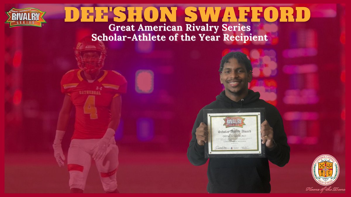 ✔️ote for <a href="/DeeshonSwafford/">Dee’Shon Swafford</a> 
as he has been selected as a 2020 @GreatAmericanRivalry Scholar-Athlete of the year!
 
25 Scholar-Athletes who gain the most votes will earn an additional scholarships.

Vote Here 📥:
greatamericanrivalry.com/2020-scholar-a…

@CCHSDONS 
<a href="/cchsloslocos/">Los Locos</a> 
<a href="/Donsfootball/">CCHS Dons Football</a>
