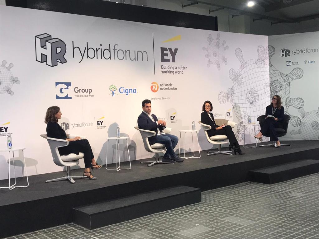 Nuestra Socia de Cultura, Liderazgo, Talento y Diversidade de People Advisory Services, <a href="/CamposMarivi/">Marivi Campos</a> modera la mesa "Cómo fomentar la sostenibilidad en medio de una pandemia, ¿quimera o realidad?"
<a href="/McDonalds/">McDonald's</a>
<a href="/cabify_espana/">Cabify España</a> 
@Alphabet_es 
<a href="/PactoMundial/">Pacto Mundial de la ONU España</a> 
#HRHybridForum